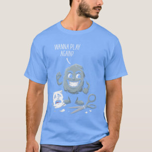 T-shirt Pierre Feuille Ciseaux Kawaii Veux Jouer Encore
