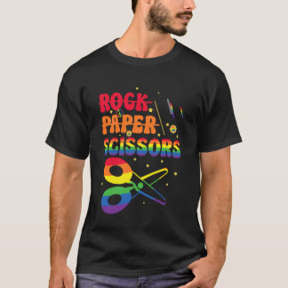 T-shirt Pierre Feuille Ciseaux LGBTQ Homosexuels Hommes Fe