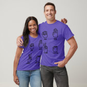 T-shirt pierre feuille ciseaux scie sur table ami (Unisexe)