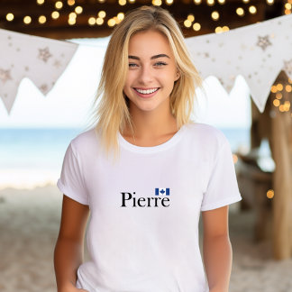 T-shirt Pierre Poilievre avec drapeau officiel du Canada