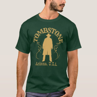 T-shirt Pierre tombale de style vintage Cowboy coriace d'A