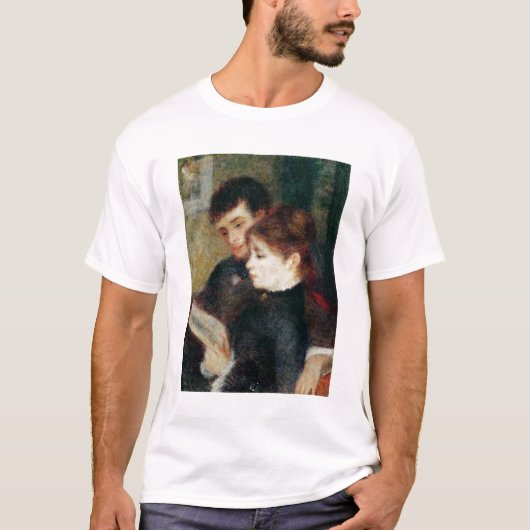 T-shirt Pierre une lecture de couples de Renoir | (Devant)