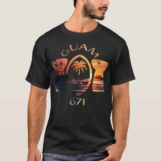 T-shirt Pierres Lattes Guam 671 (Devant)