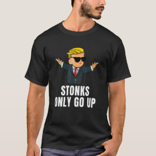 T-shirt Pierres ne montent que Wall Street paris Mème Trad