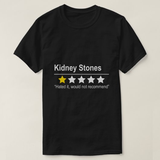 T-shirt Pierres remontées - non recommandées - urination u (Design devant)