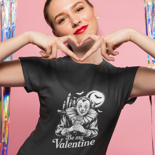 T-shirt Pierrot clown français de la Saint-Valentin vintag