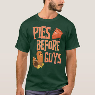 T-shirt Pies Avant Les Gars Pie Lover Thanksgiving Fun