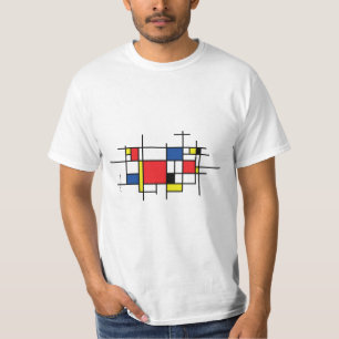 T-shirt Piet Mondriaan, abstrait moderne kunst