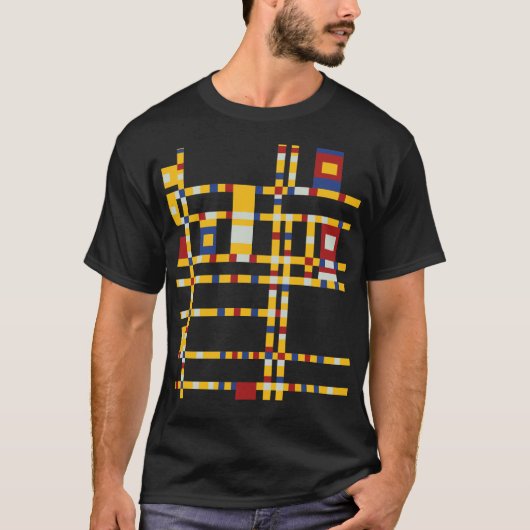 T-shirt Piet Mondrian - Broadway Boogie Woogie Art moderne (Devant)