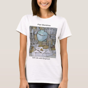 T-shirt Piet Mondrian Peindre la vie morte avec Gingerpot