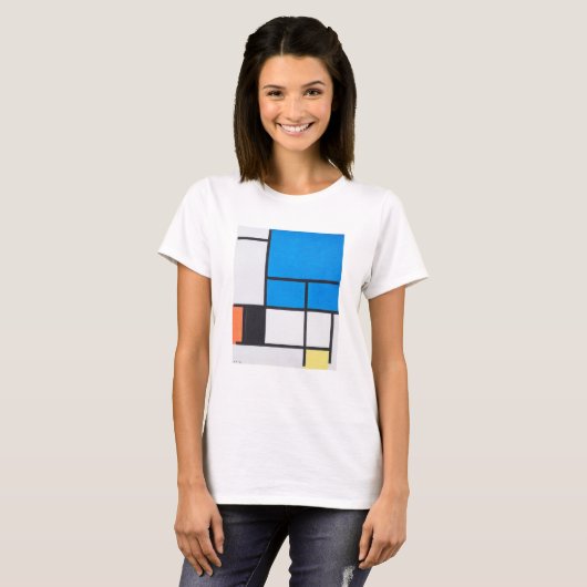 T-SHIRT: PIET MONDRIAN T-SHIRT (Voorkant volledig)