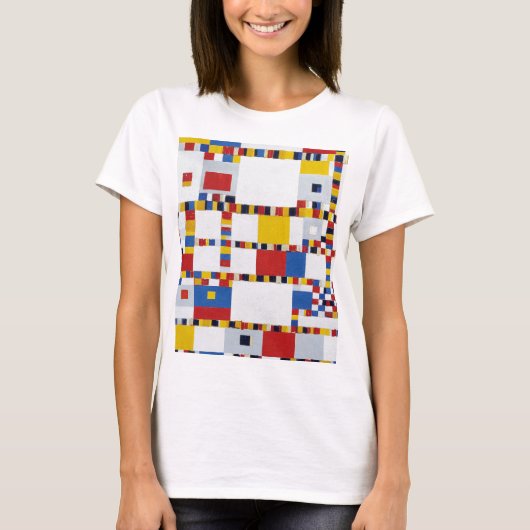 T-shirt piet mondrian , victory.boogie-woogie (Devant)