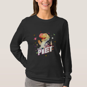 T-shirt PIET - Nom du garçon mignon avec Dinosaur mignon