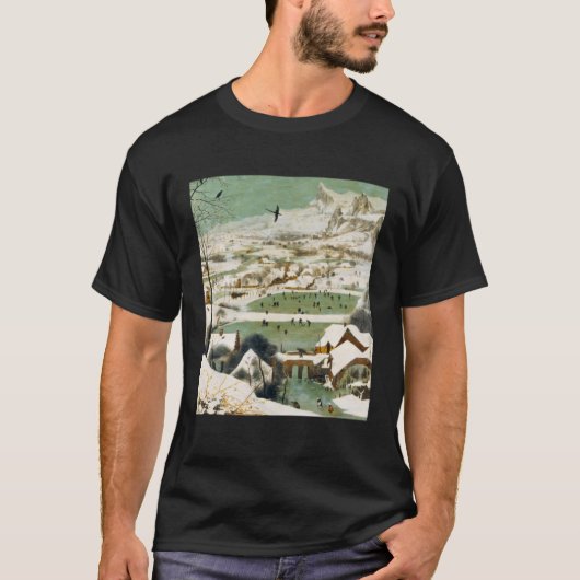 T-shirt Pieter Bruegel L'Ancien Les Chasseurs dans la neig (Devant)