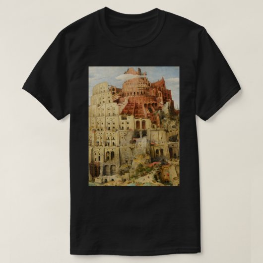 T-shirt Pieter Bruegel Tour de Babel (Design devant)