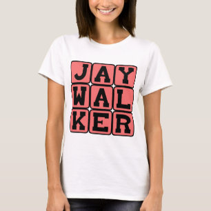 T-shirt Piéton indiscipliné, traversée illégale de rue