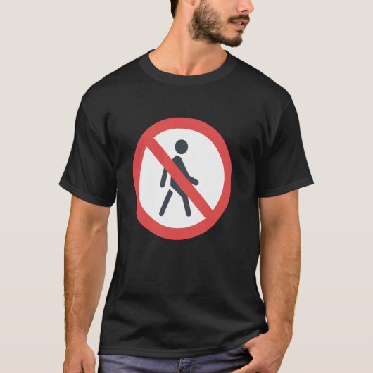 T-shirt Piétons Interdits (Devant)