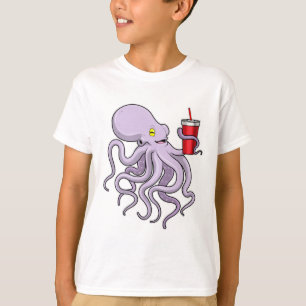 T-shirt Pieuvre avec tasse à boire