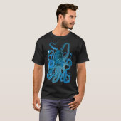 T-shirt Pieuvre bleue (Devant entier)