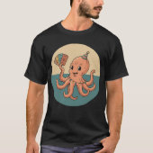T-shirt Pieuvre de fête avec billets de carnaval - Amuseme (Devant)