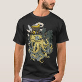 T-shirt Pieuvre de Steampunk : Libérer l'océanique mécaniq (Devant)