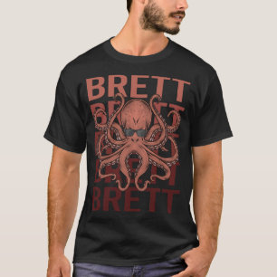 T-shirt Pieuvre drôle - Brett Nom