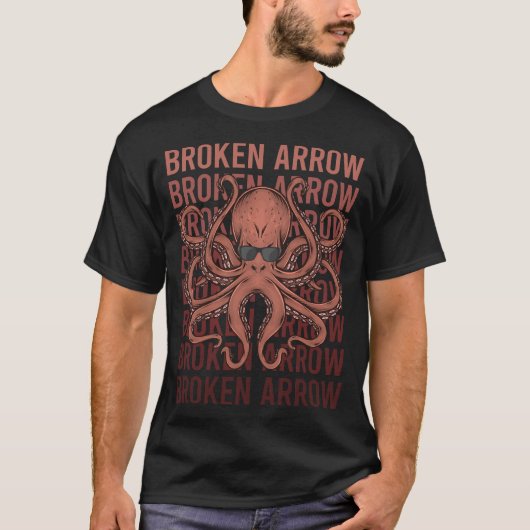 T-shirt Pieuvre drôle Broken Arrow (Devant)