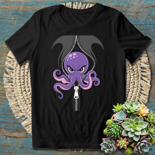 T-shirt Pieuvre drôle et malicieuse