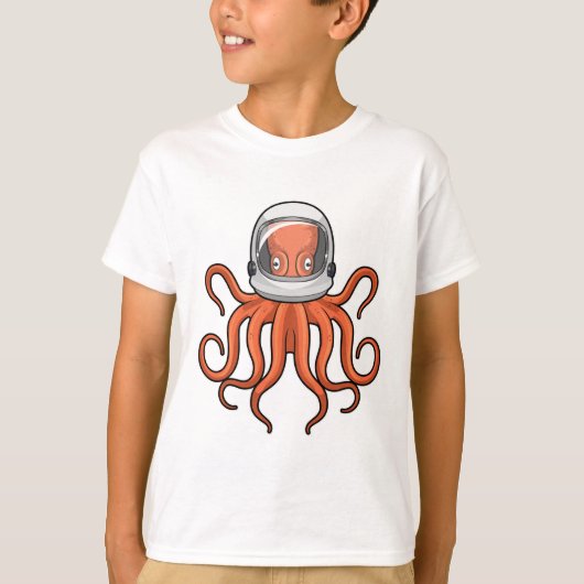 T-shirt Pieuvre en astronaute (Devant)