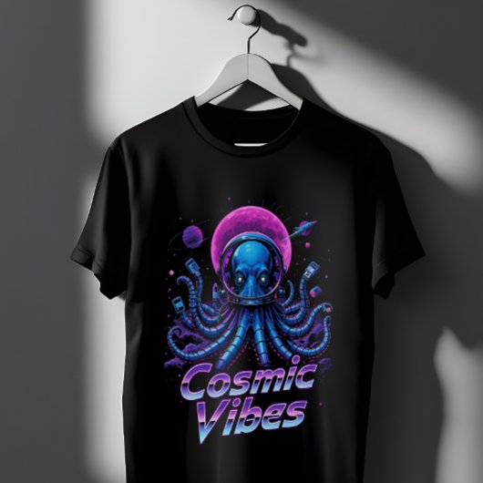 T-shirt Pieuvre explorant l'espace
