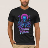 T-shirt Pieuvre explorant l'espace (Devant)