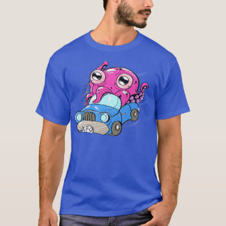 T-shirt Pieuvre Mignonne Dans Les Enfants De Pieuvre Drôle