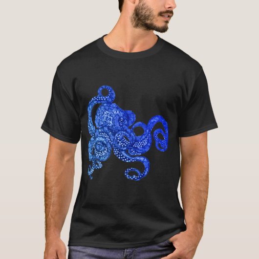 T-shirt Pieuvre Ombre (Devant)