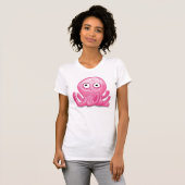 T-shirt pieuvre rose (Devant entier)