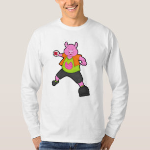 T-shirt Pig at Handball player avec Handball
