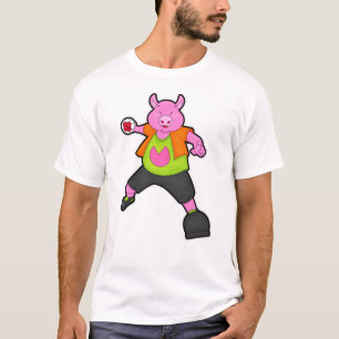 T-shirt Pig at Handball player avec Handball