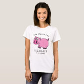 T-shirt Pig Beach Island, Exuma, Bahamas - Big Major Cay (Devant entier)