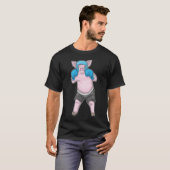 T-shirt Pig Boxer Boxing gloves Boxing (Devant entier)