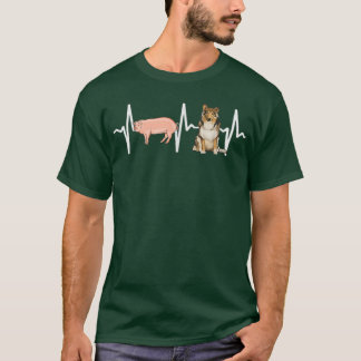 T-shirt Pig Collie Heartbeat