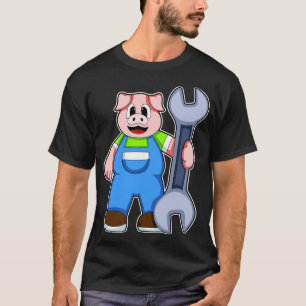 T-shirt Pig comme artisan avec clé