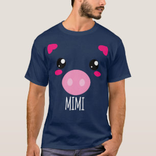 T-shirt Pig Face Kawaii Halloween Costume For Mimi Funny P
