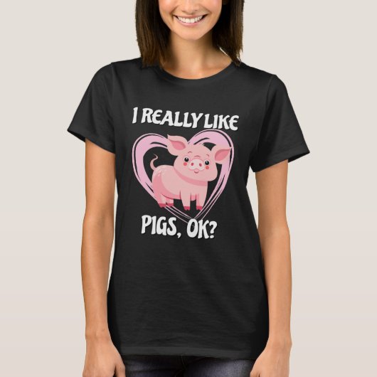 T-shirt Pig Farm Bacon Pink Piggy 2 (Devant)