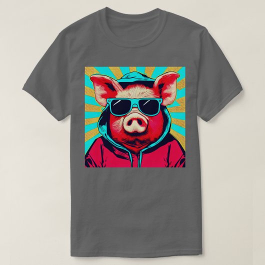 T-shirt Pig Freestyle (Design devant)