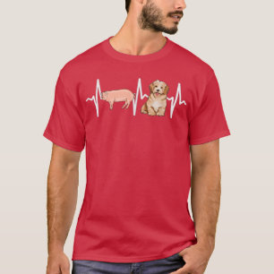 T-shirt Pig Havanese Heartbeat Amoureux des chiens