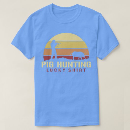 T-shirt Pig Hunting Lucky Premium  (Design devant)