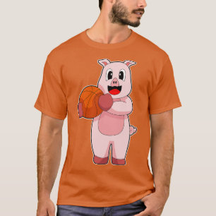 T-shirt Pig Joueur de basket-ball Basket-ball 1