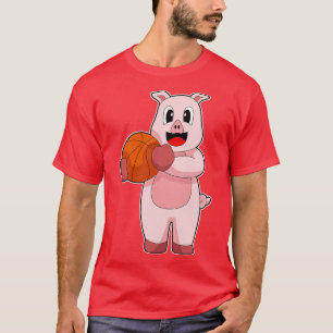 T-shirt Pig Joueur de basket-ball Basket-ball 2