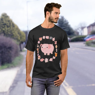 T-shirt Pig Mandala