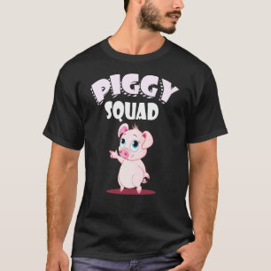 T-shirt Pig Piggy Squad Beau Animal Te