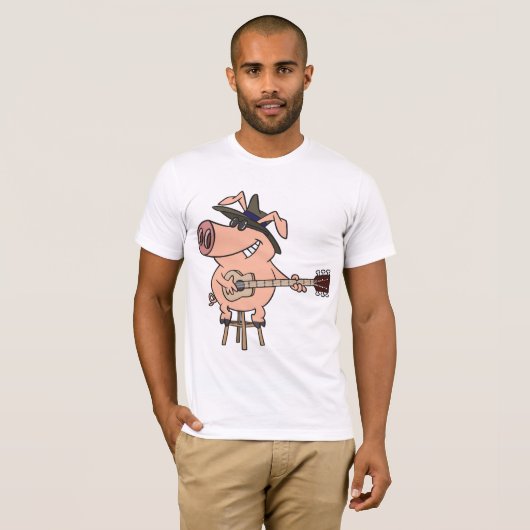 T-shirt Pig Playing (Devant entier)